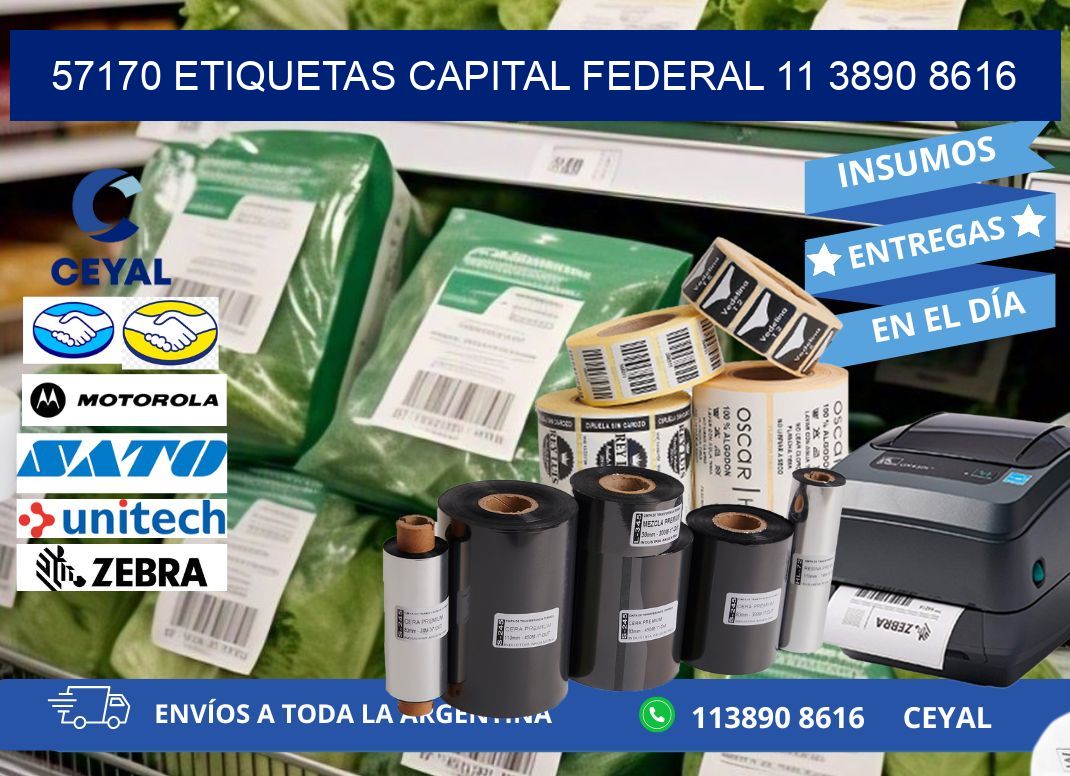 57170 ETIQUETAS CAPITAL FEDERAL 11 3890 8616