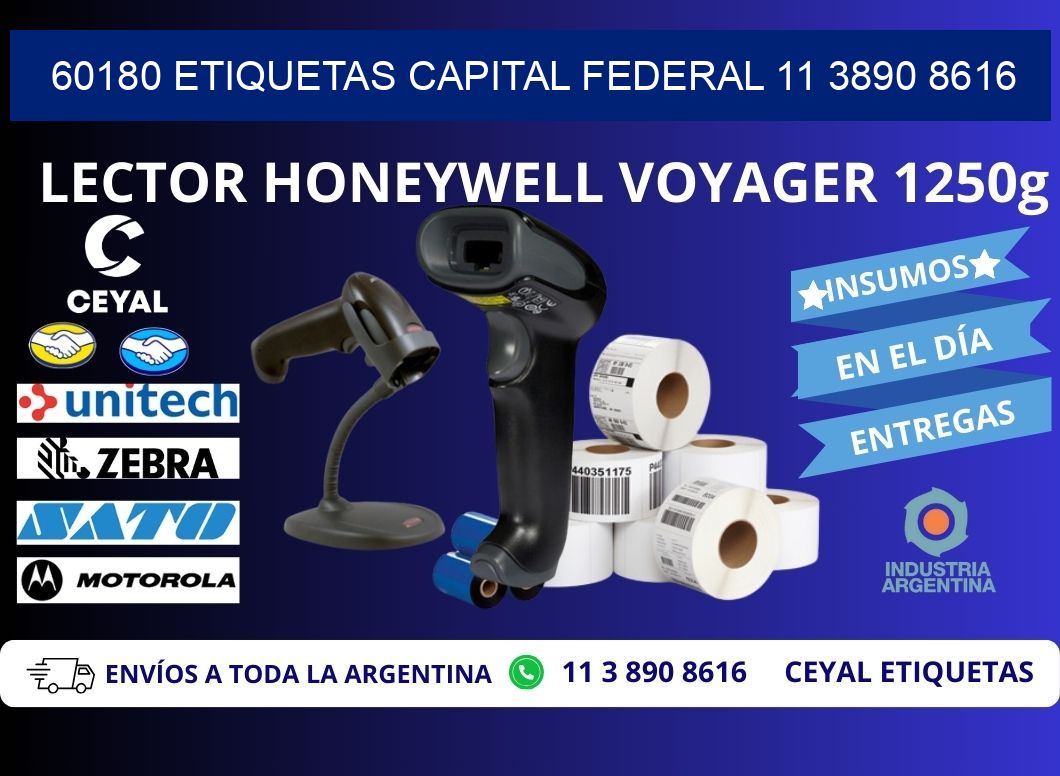 60180 ETIQUETAS CAPITAL FEDERAL 11 3890 8616