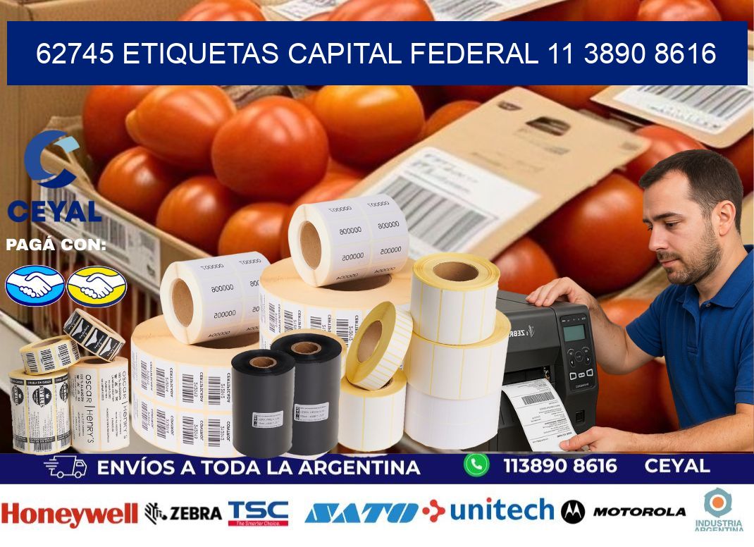 62745 ETIQUETAS CAPITAL FEDERAL 11 3890 8616