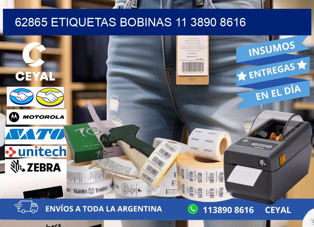 62865 ETIQUETAS BOBINAS 11 3890 8616
