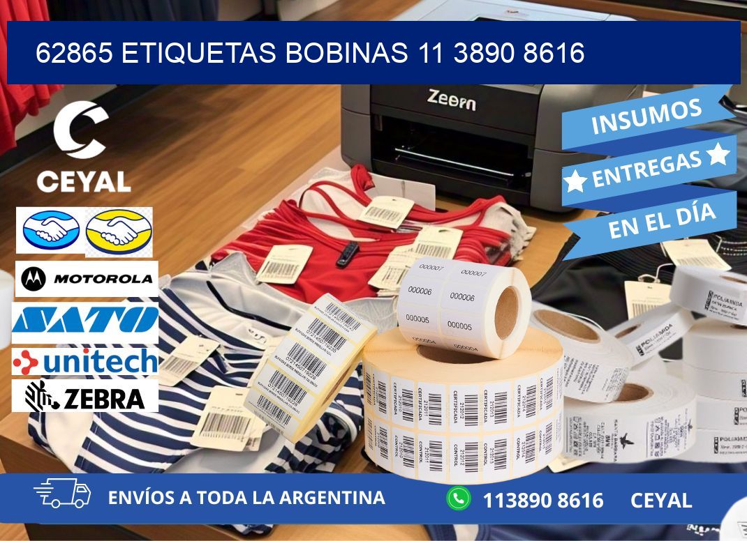 62865 ETIQUETAS BOBINAS 11 3890 8616