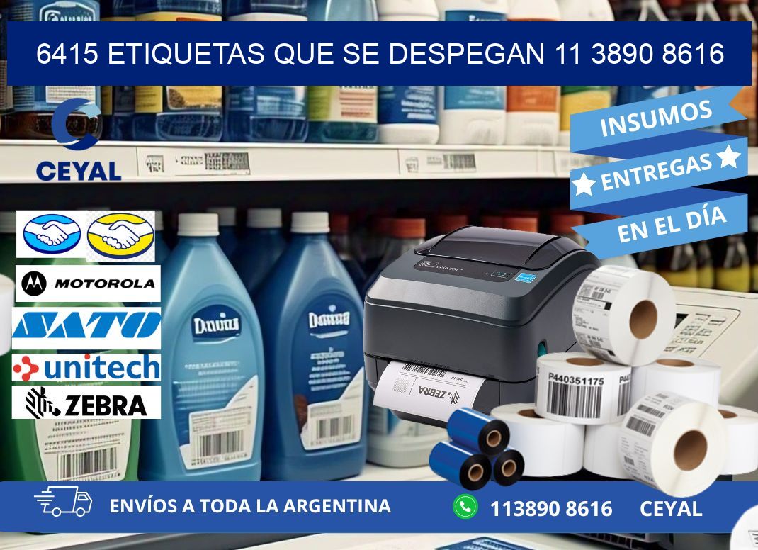 6415 ETIQUETAS QUE SE DESPEGAN 11 3890 8616