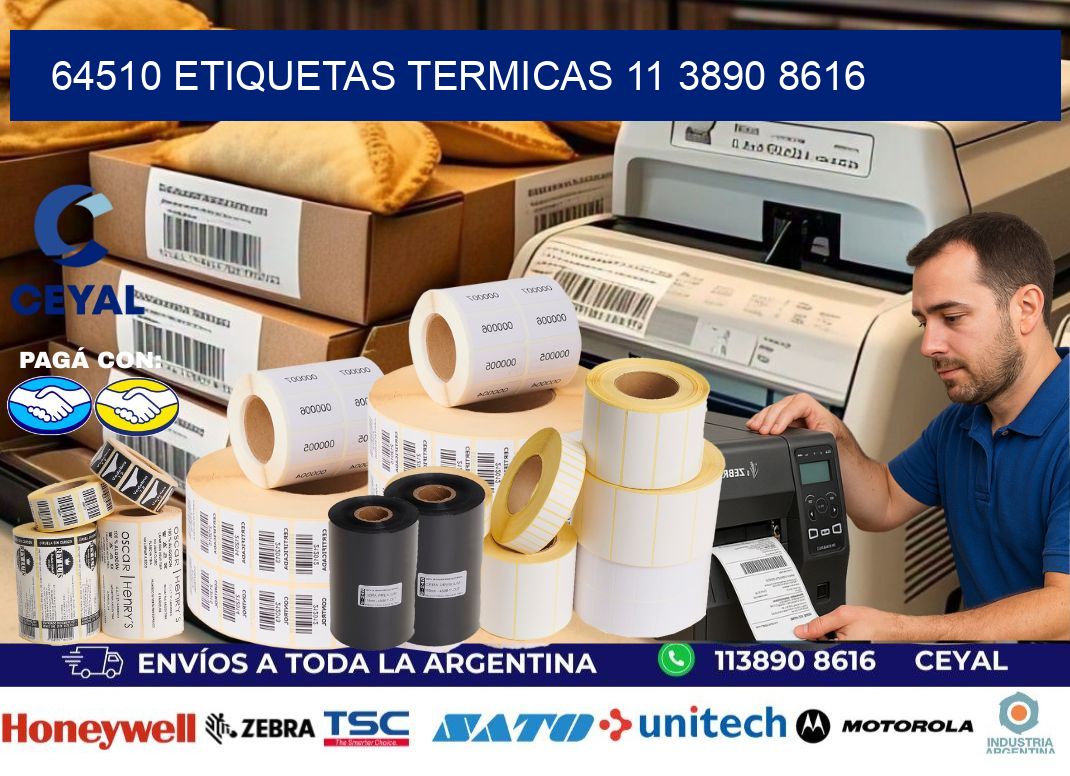 64510 ETIQUETAS TERMICAS 11 3890 8616
