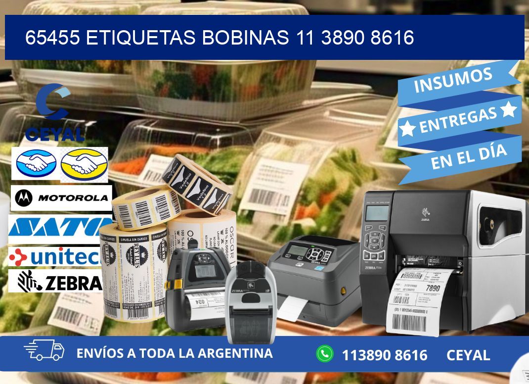 65455 ETIQUETAS BOBINAS 11 3890 8616