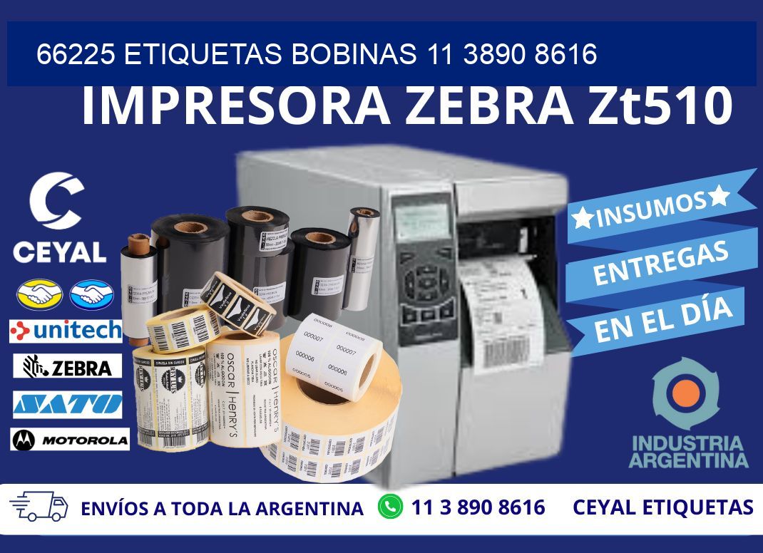 66225 ETIQUETAS BOBINAS 11 3890 8616