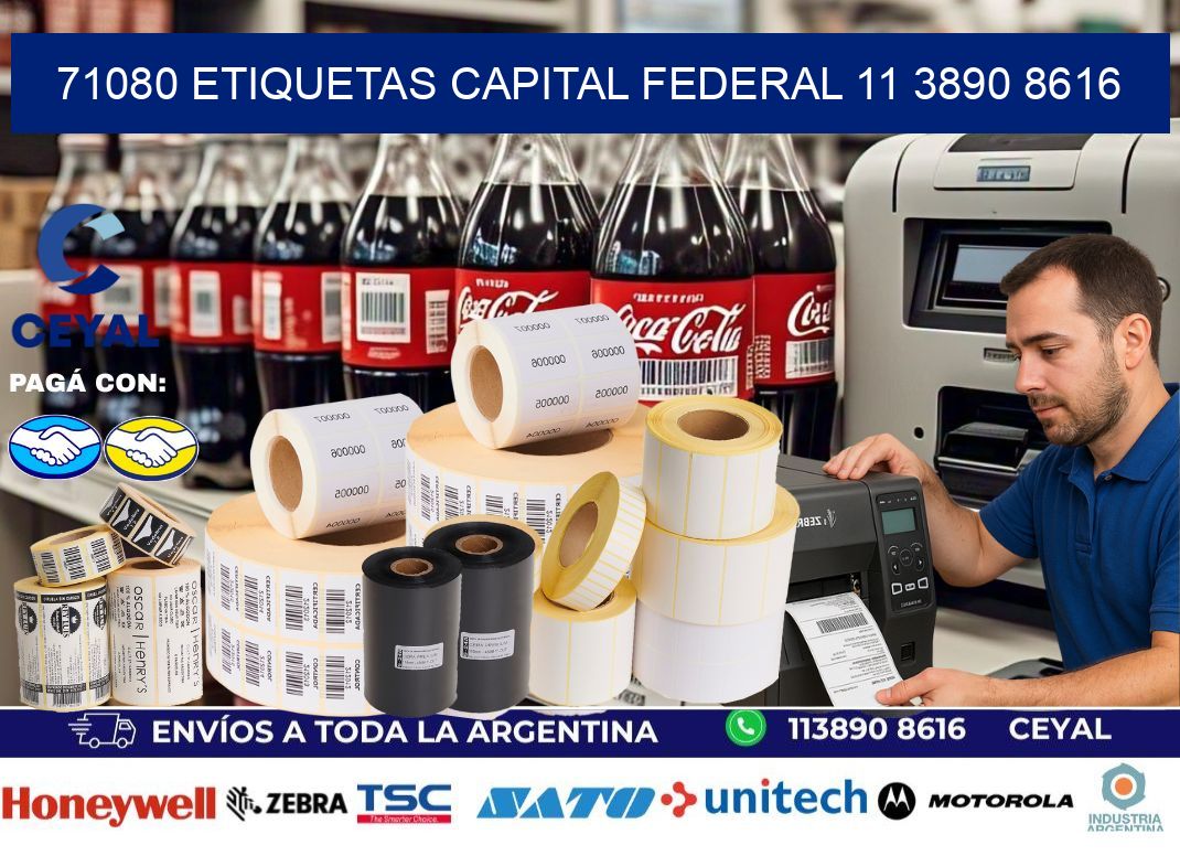 71080 ETIQUETAS CAPITAL FEDERAL 11 3890 8616