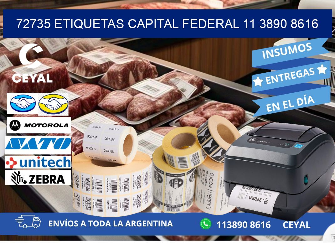 72735 ETIQUETAS CAPITAL FEDERAL 11 3890 8616