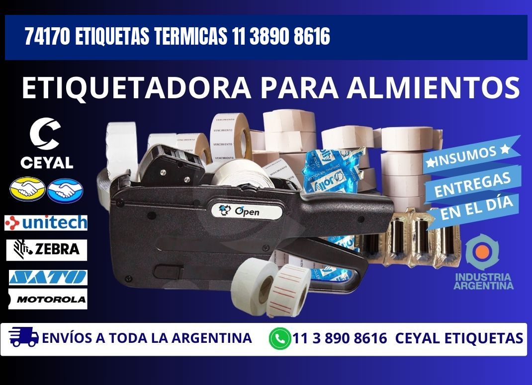 74170 ETIQUETAS TERMICAS 11 3890 8616