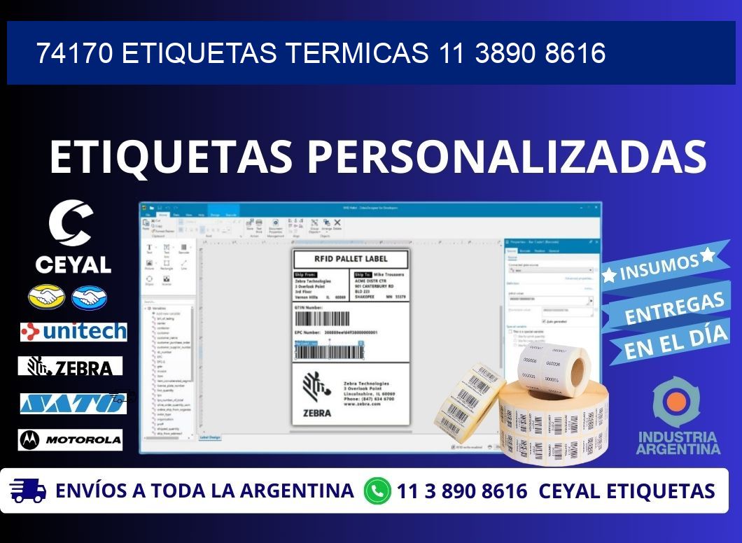 74170 ETIQUETAS TERMICAS 11 3890 8616