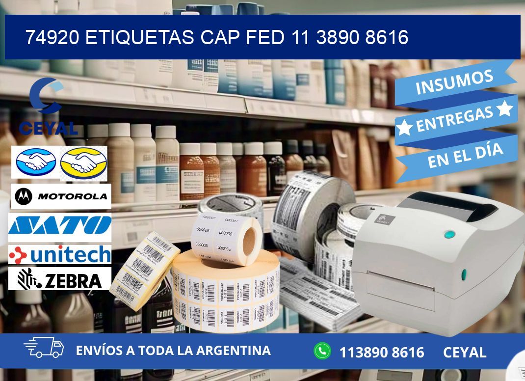 74920 ETIQUETAS CAP FED 11 3890 8616