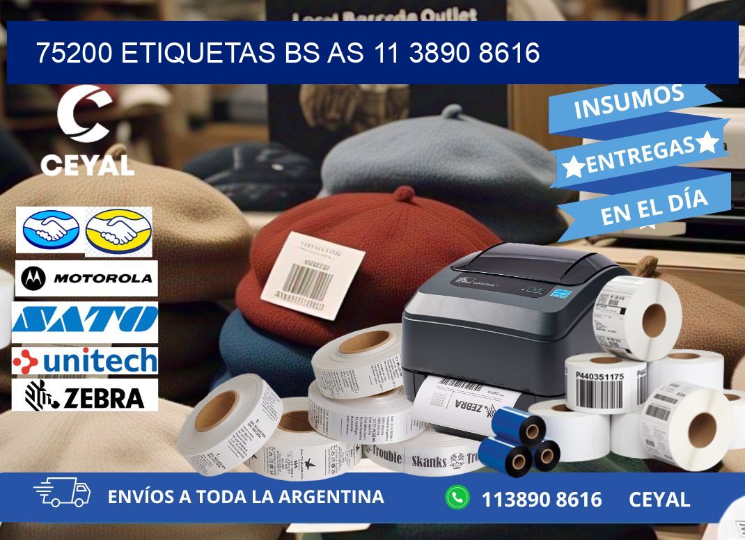 75200 ETIQUETAS BS AS 11 3890 8616
