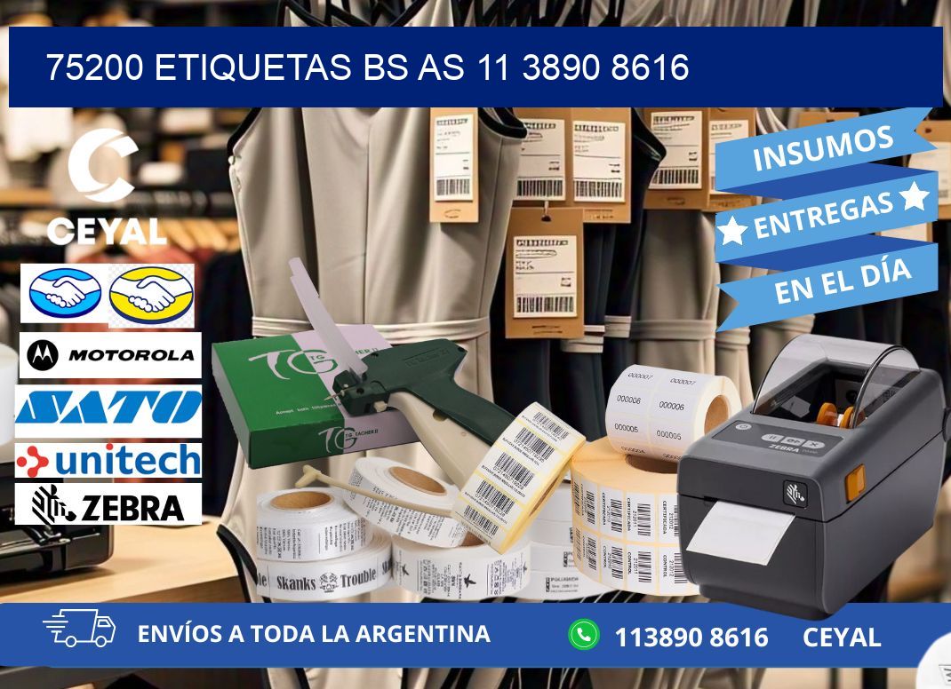 75200 ETIQUETAS BS AS 11 3890 8616