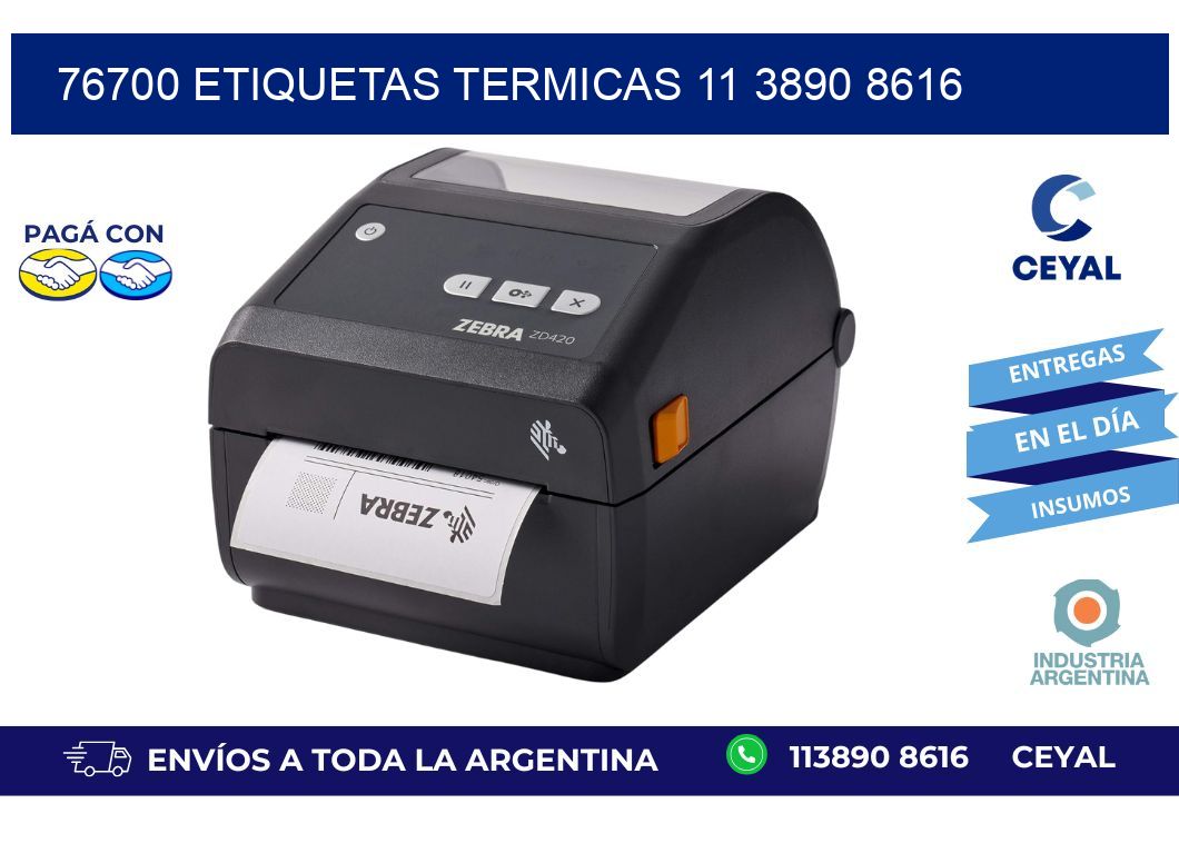 76700 ETIQUETAS TERMICAS 11 3890 8616