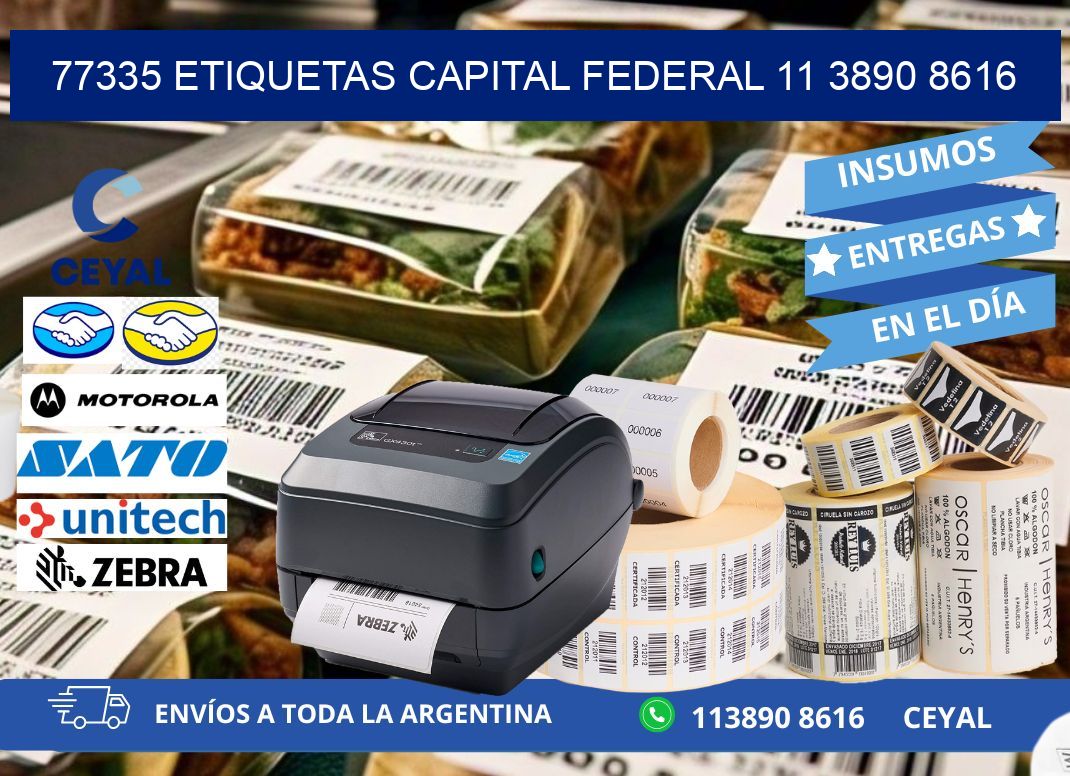 77335 ETIQUETAS CAPITAL FEDERAL 11 3890 8616