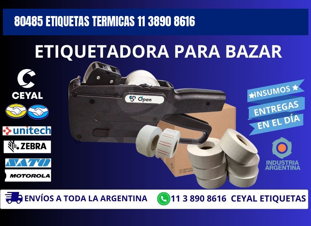 80485 ETIQUETAS TERMICAS 11 3890 8616