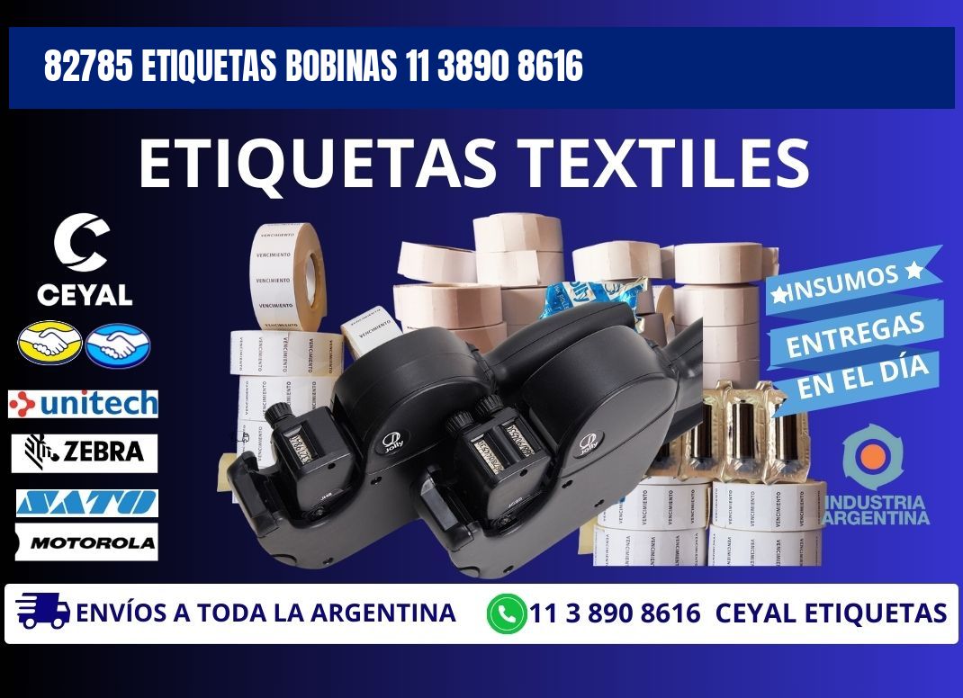 82785 ETIQUETAS BOBINAS 11 3890 8616