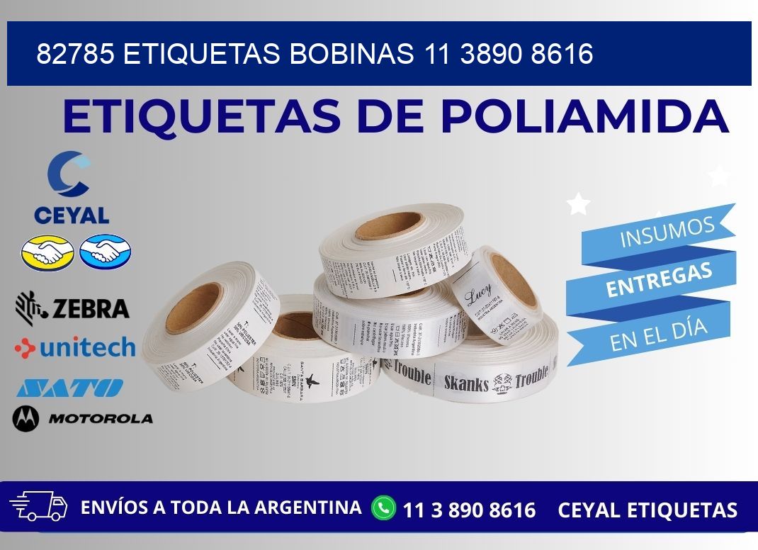 82785 ETIQUETAS BOBINAS 11 3890 8616