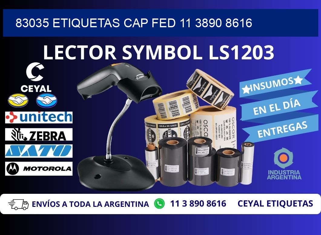 83035 ETIQUETAS CAP FED 11 3890 8616