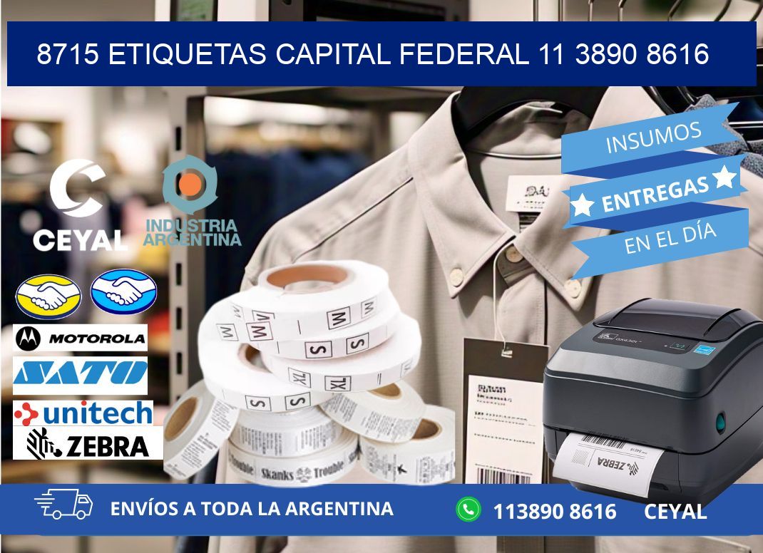 8715 ETIQUETAS CAPITAL FEDERAL 11 3890 8616