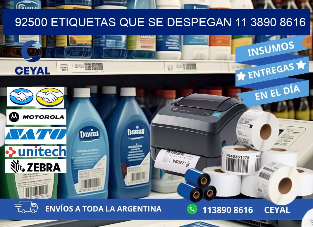 92500 ETIQUETAS QUE SE DESPEGAN 11 3890 8616
