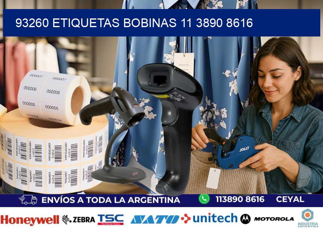93260 ETIQUETAS BOBINAS 11 3890 8616