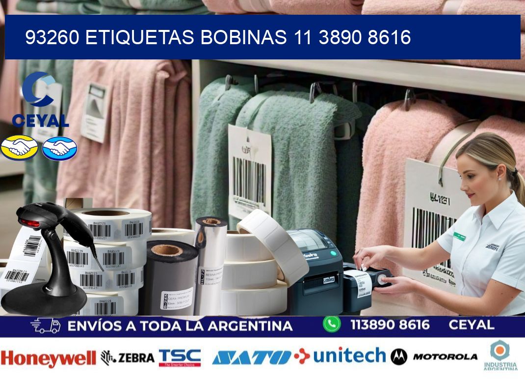 93260 ETIQUETAS BOBINAS 11 3890 8616