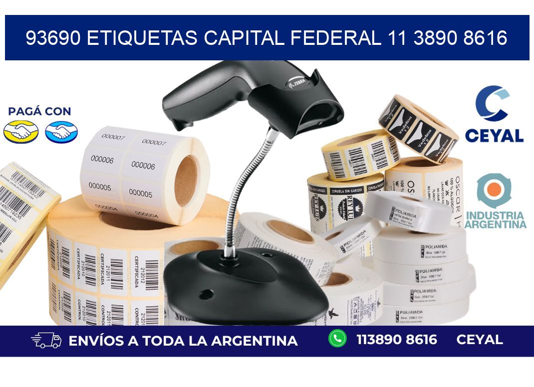 93690 ETIQUETAS CAPITAL FEDERAL 11 3890 8616