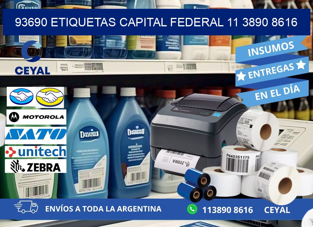 93690 ETIQUETAS CAPITAL FEDERAL 11 3890 8616