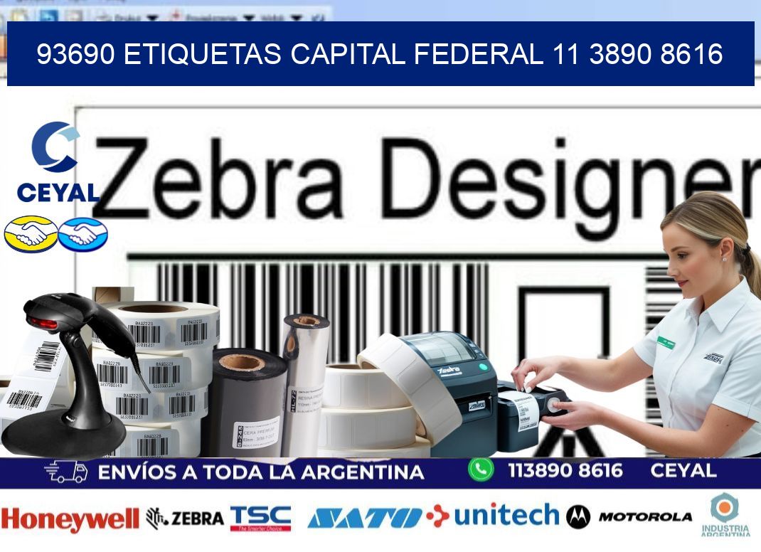 93690 ETIQUETAS CAPITAL FEDERAL 11 3890 8616