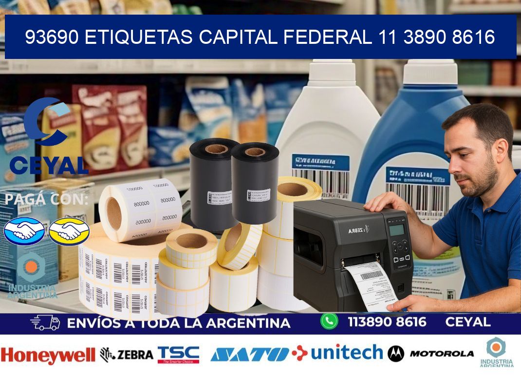 93690 ETIQUETAS CAPITAL FEDERAL 11 3890 8616