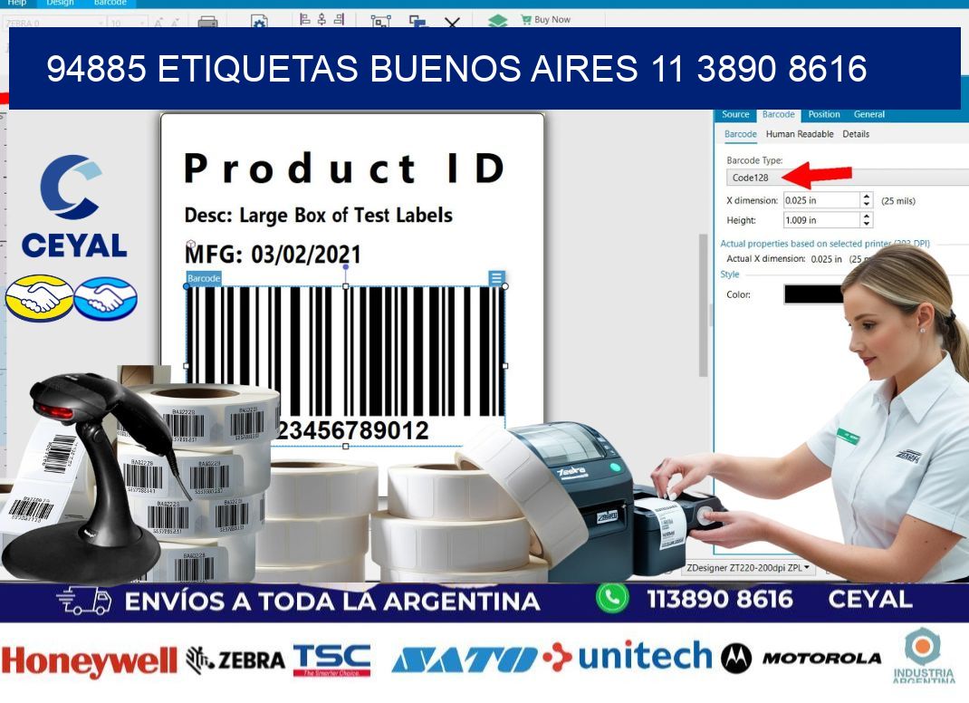 94885 ETIQUETAS BUENOS AIRES 11 3890 8616