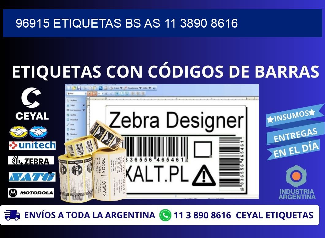 96915 ETIQUETAS BS AS 11 3890 8616
