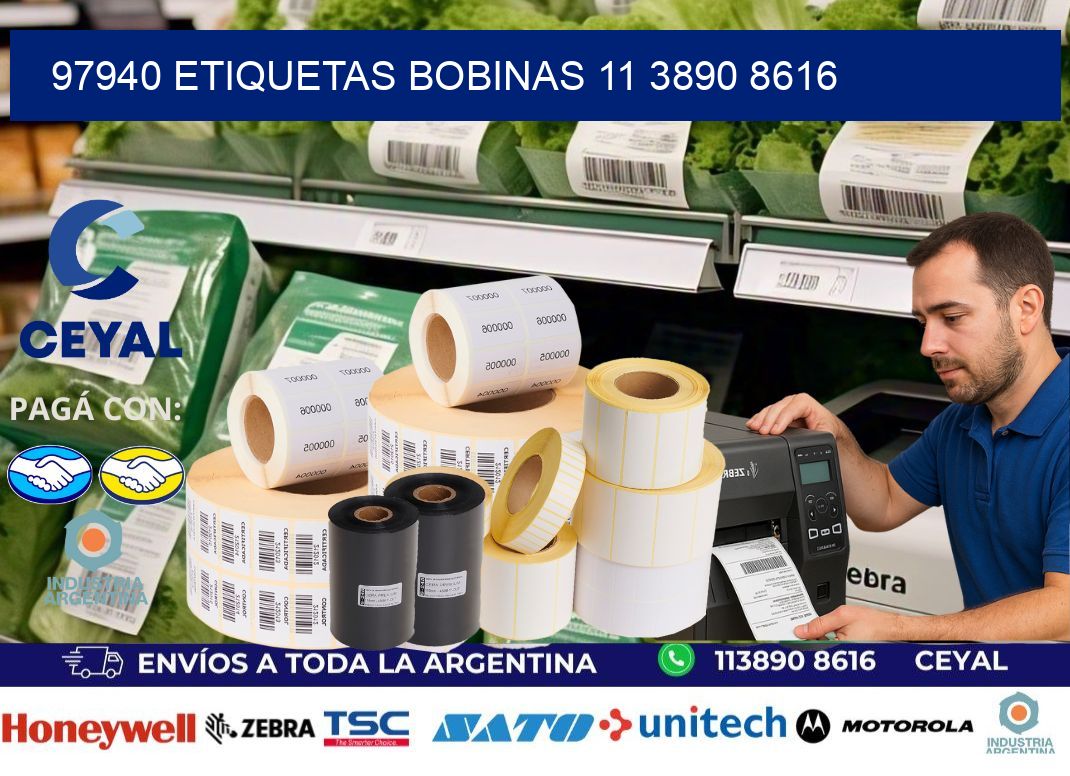 97940 ETIQUETAS BOBINAS 11 3890 8616