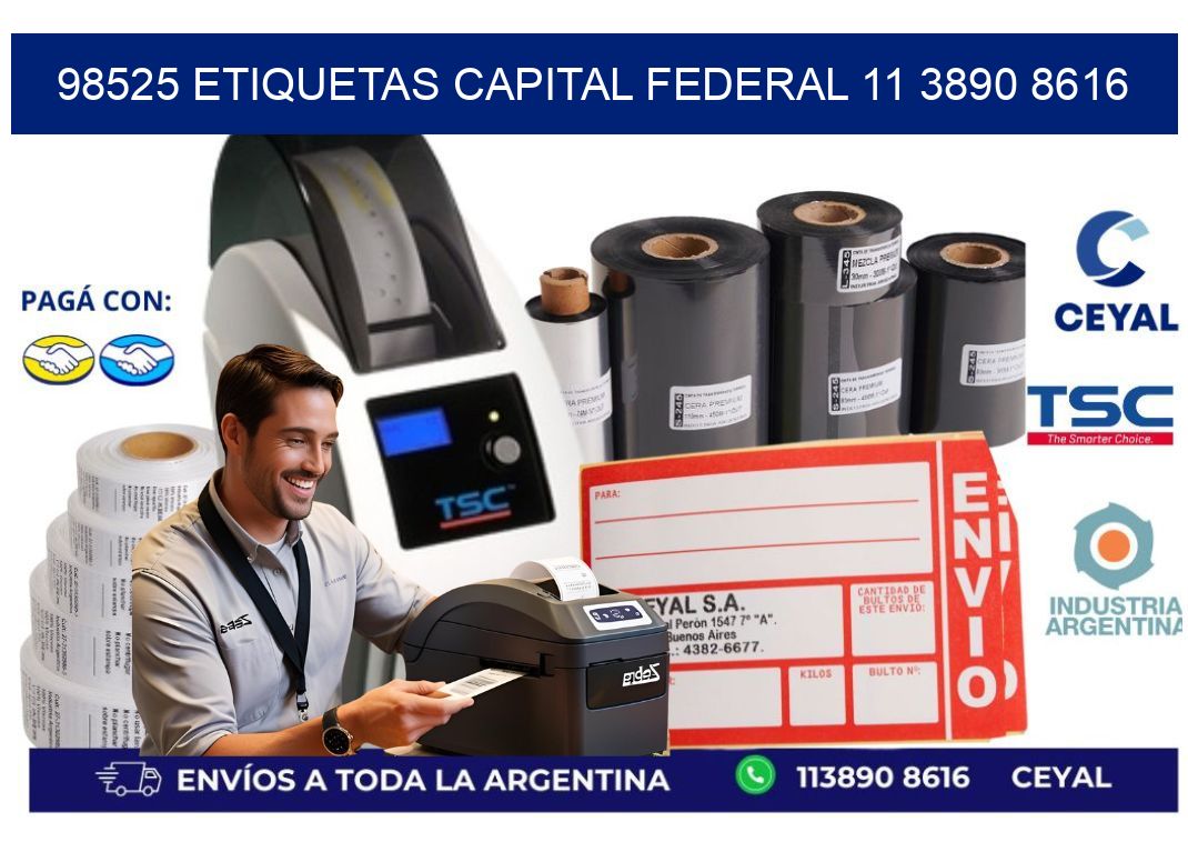 98525 ETIQUETAS CAPITAL FEDERAL 11 3890 8616
