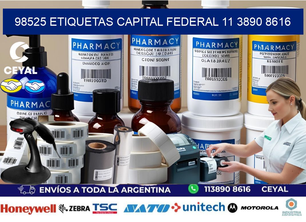 98525 ETIQUETAS CAPITAL FEDERAL 11 3890 8616