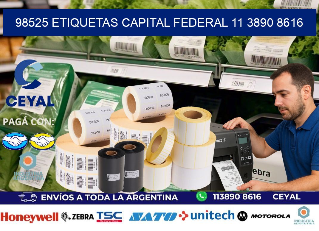 98525 ETIQUETAS CAPITAL FEDERAL 11 3890 8616