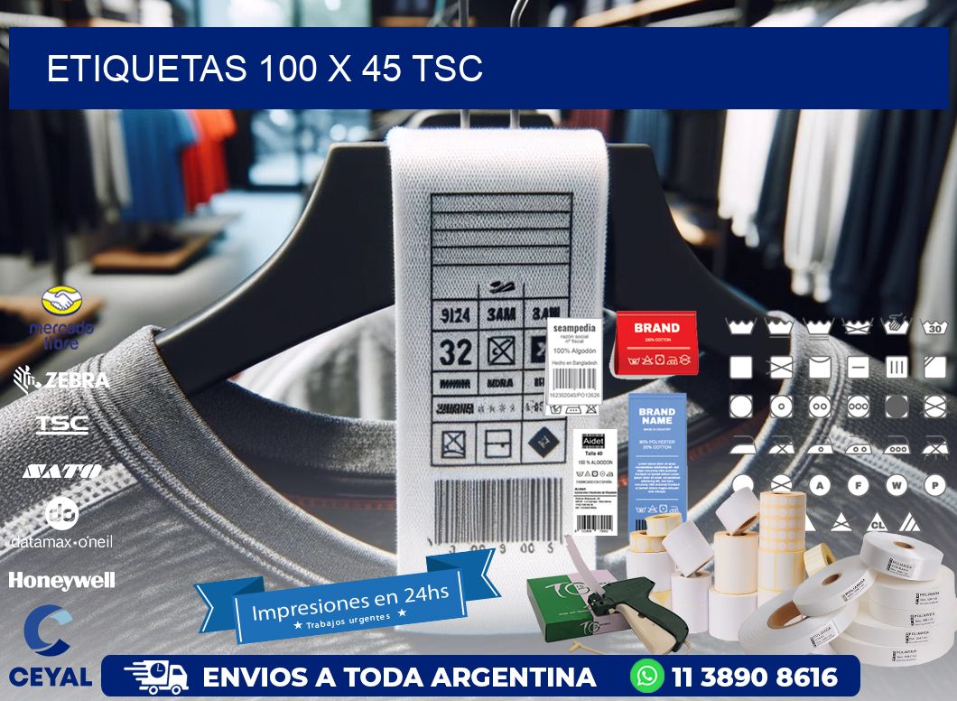 ETIQUETAS 100 x 45 TSC