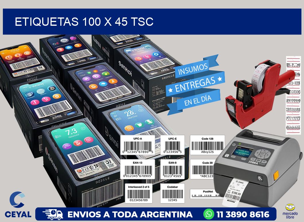 ETIQUETAS 100 x 45 TSC