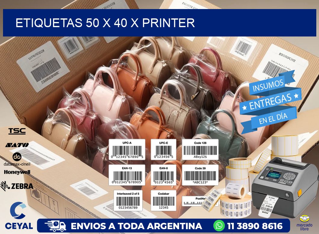 ETIQUETAS 50 x 40 X PRINTER