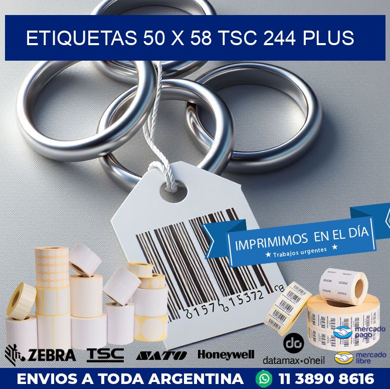 ETIQUETAS 50 x 58 TSC 244 PLUS