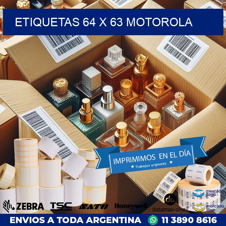 ETIQUETAS 64 x 63 MOTOROLA