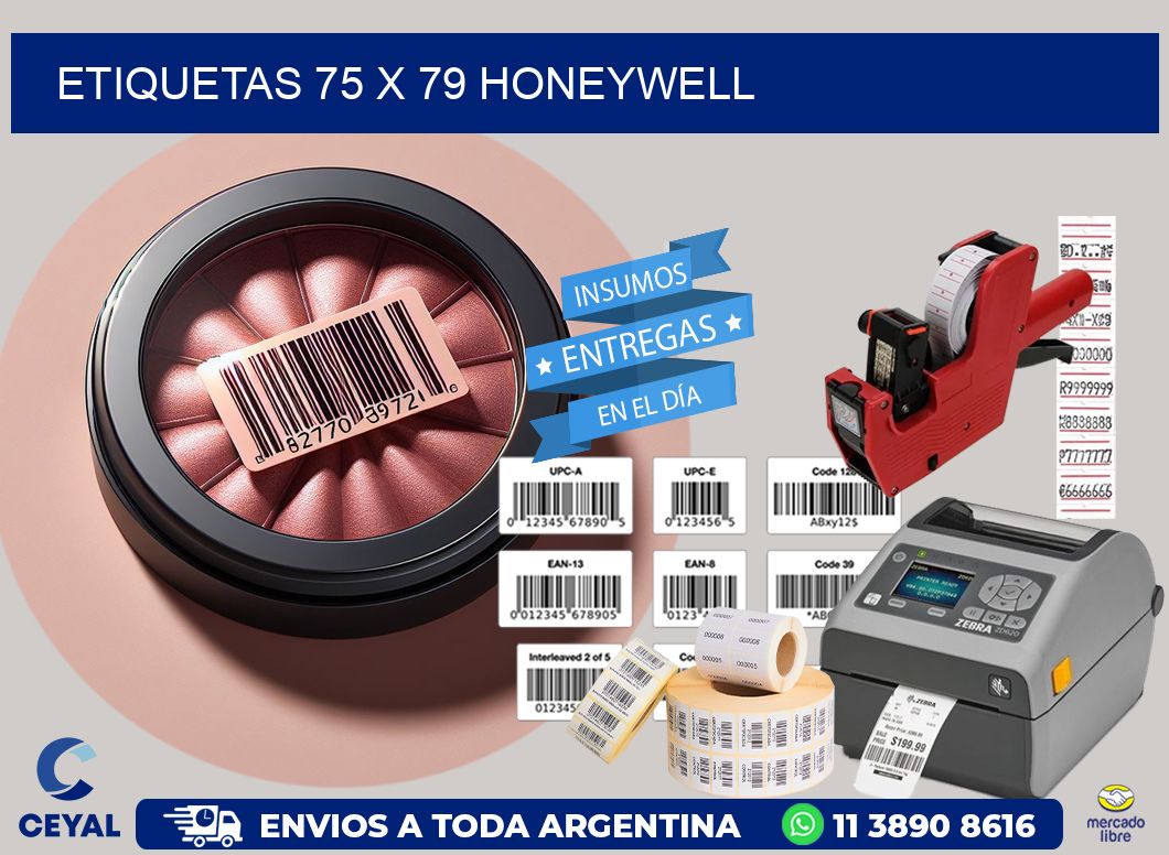 ETIQUETAS 75 x 79 HONEYWELL