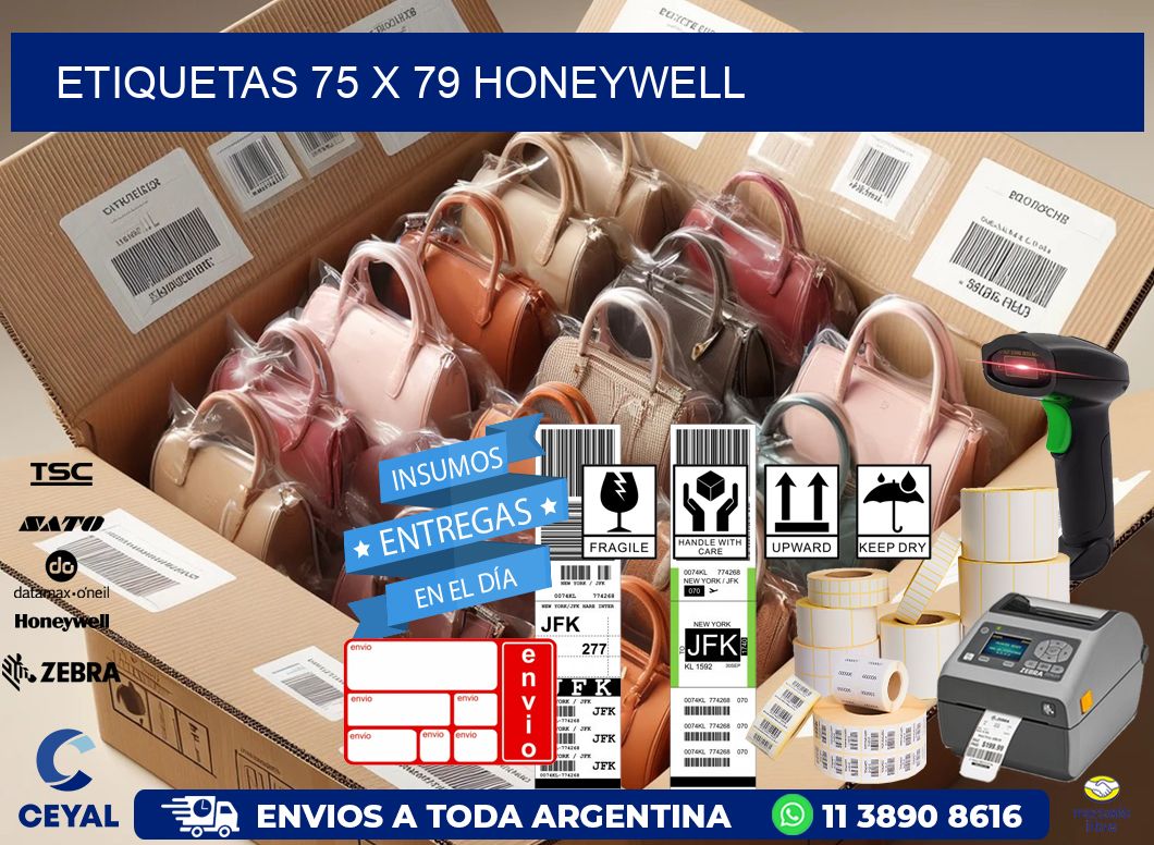 ETIQUETAS 75 x 79 HONEYWELL