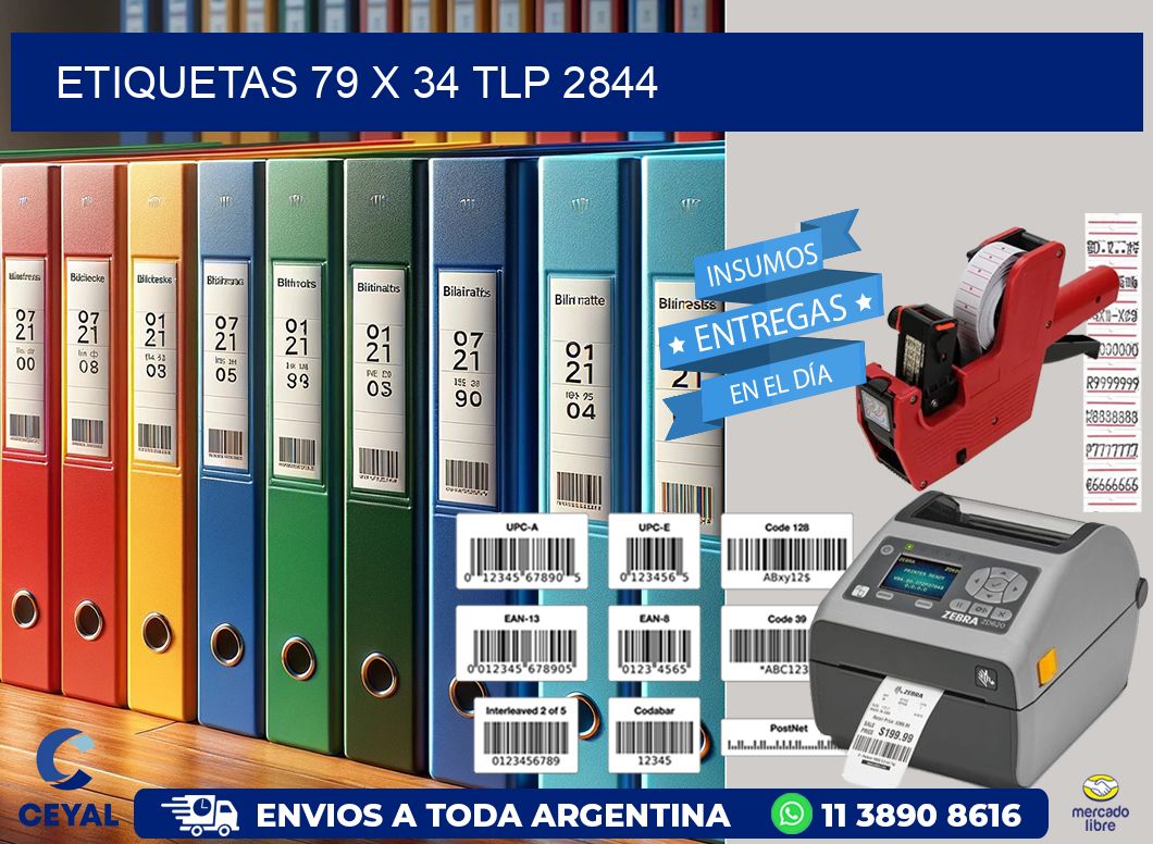 ETIQUETAS 79 x 34 TLP 2844