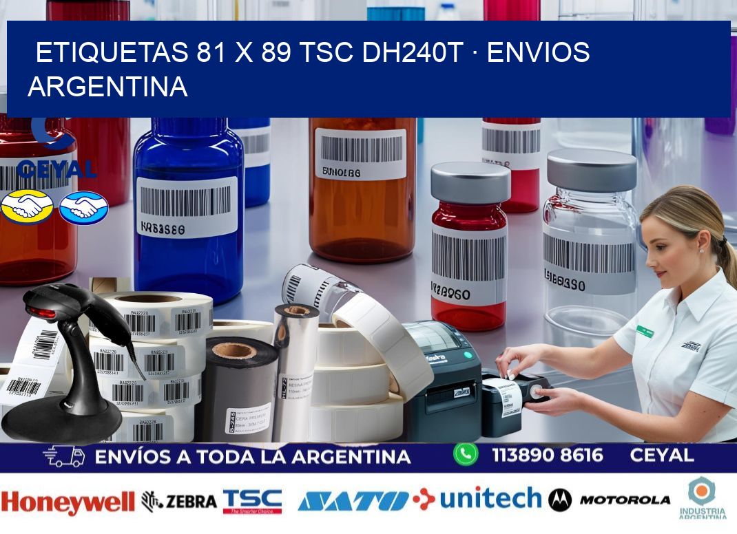 ETIQUETAS 81 x 89 TSC DH240T · ENVIOS ARGENTINA