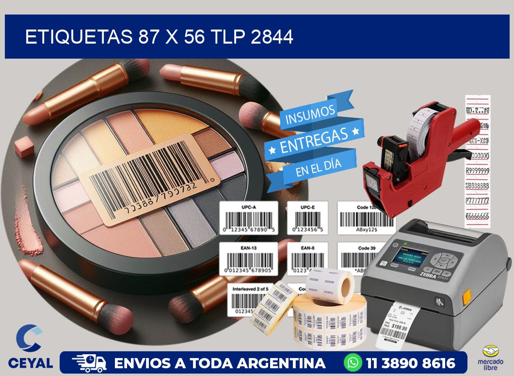 ETIQUETAS 87 x 56 TLP 2844