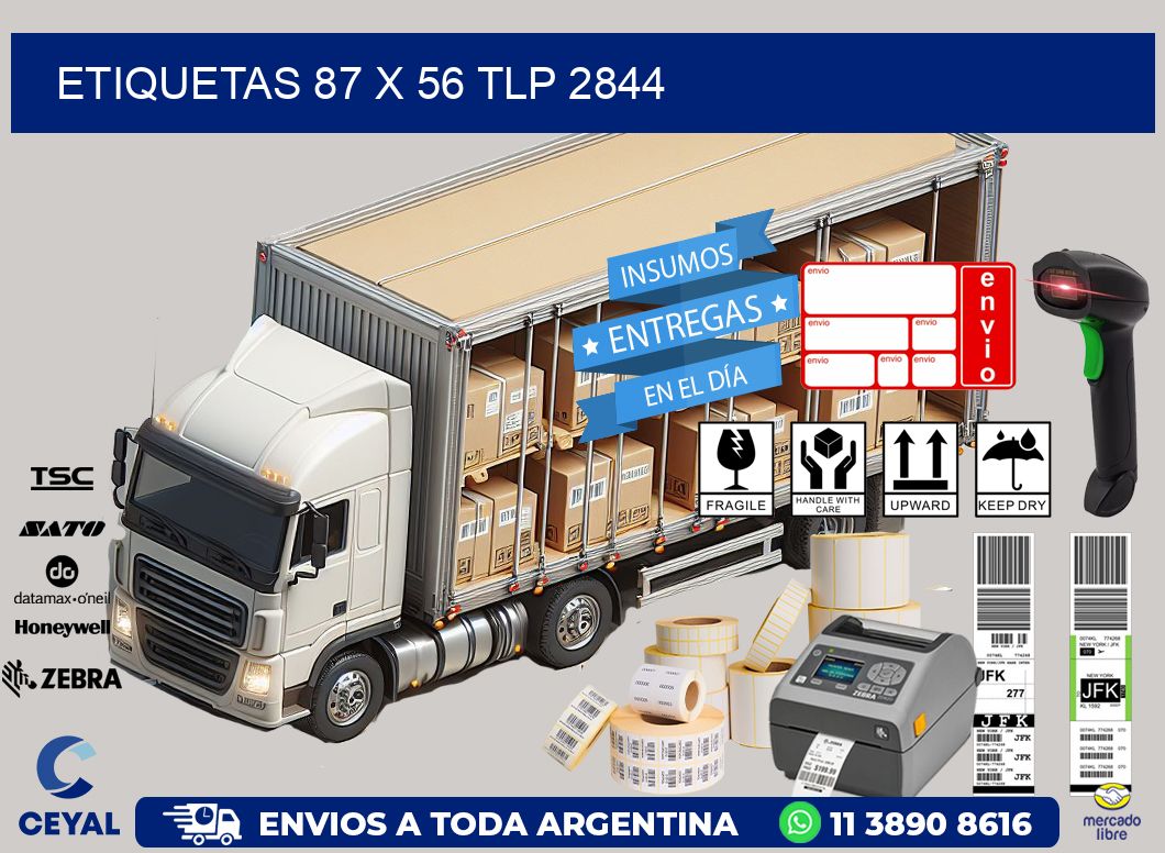 ETIQUETAS 87 x 56 TLP 2844