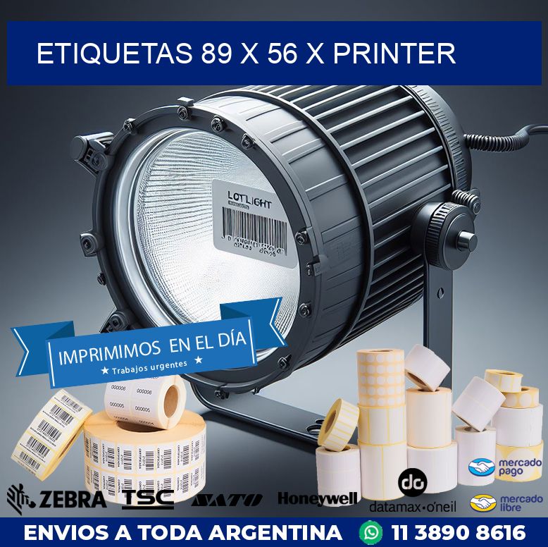 ETIQUETAS 89 x 56 X PRINTER