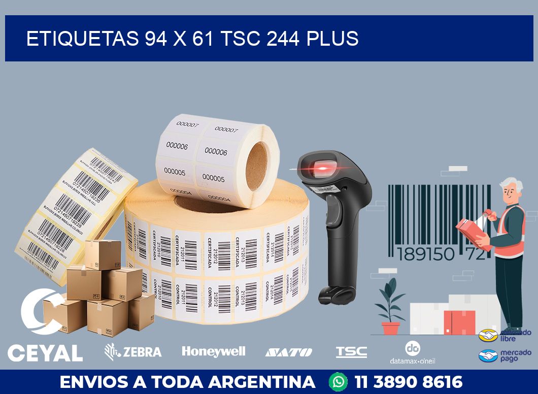 ETIQUETAS 94 x 61 TSC 244 PLUS