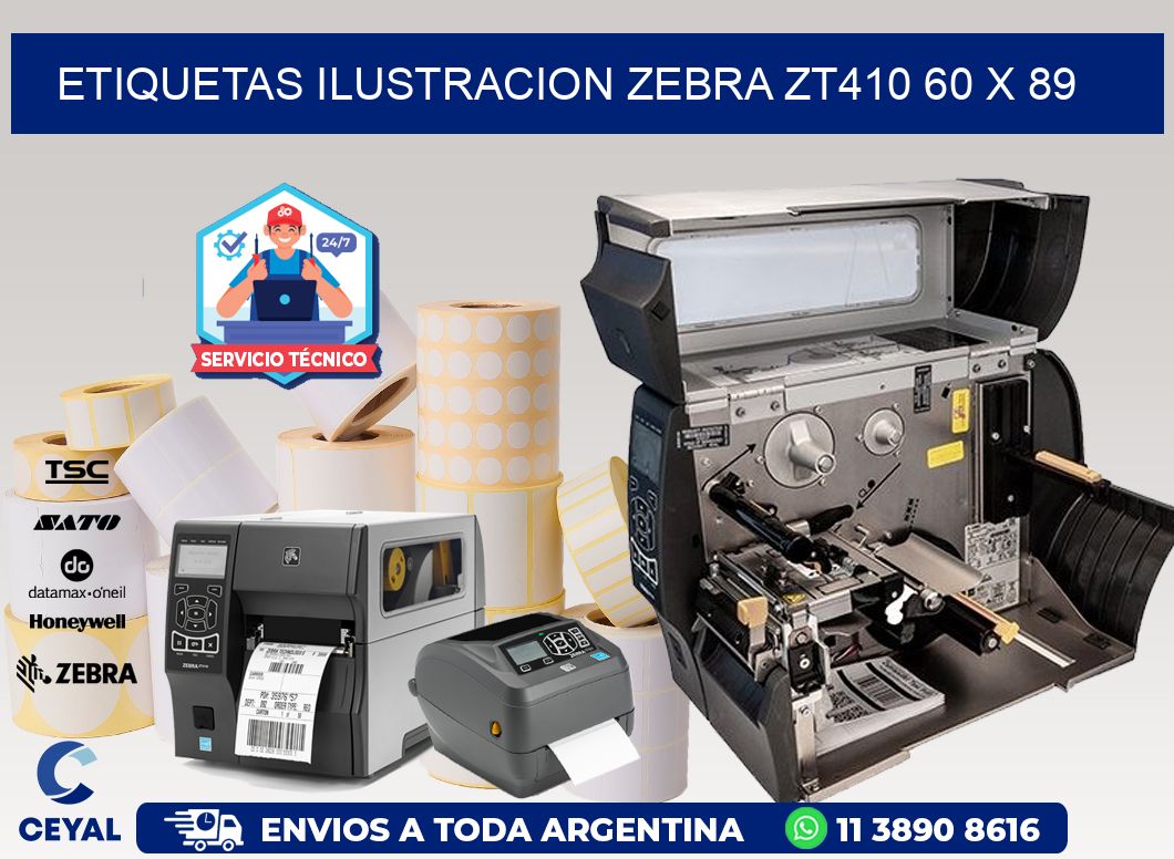 ETIQUETAS ILUSTRACION ZEBRA ZT410 60 x 89